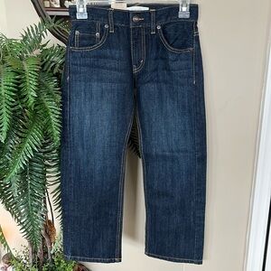 Brand New Levi’s 505 Regular Adjustable Waistband Straight Leg Dark Blue Jeans